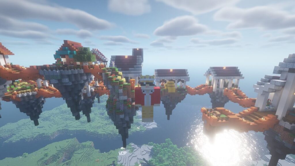 Minecraftの空の島