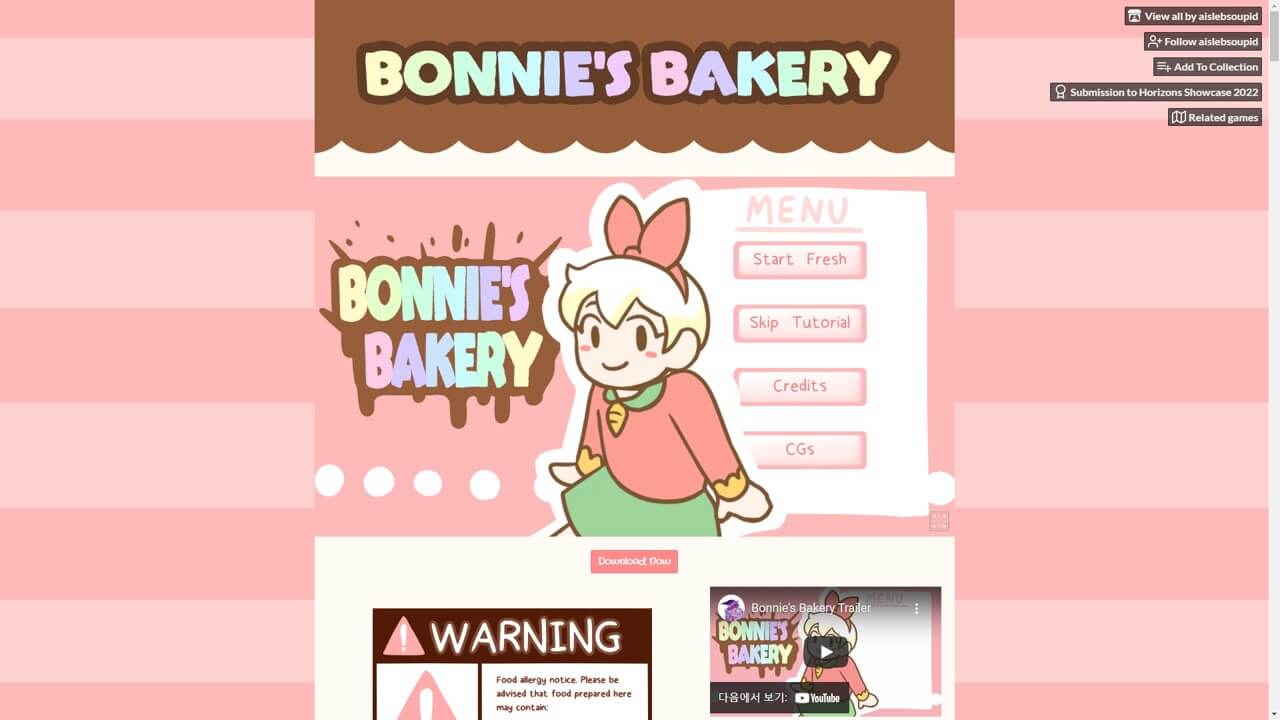 Bonnie's Bakery 다운로드
