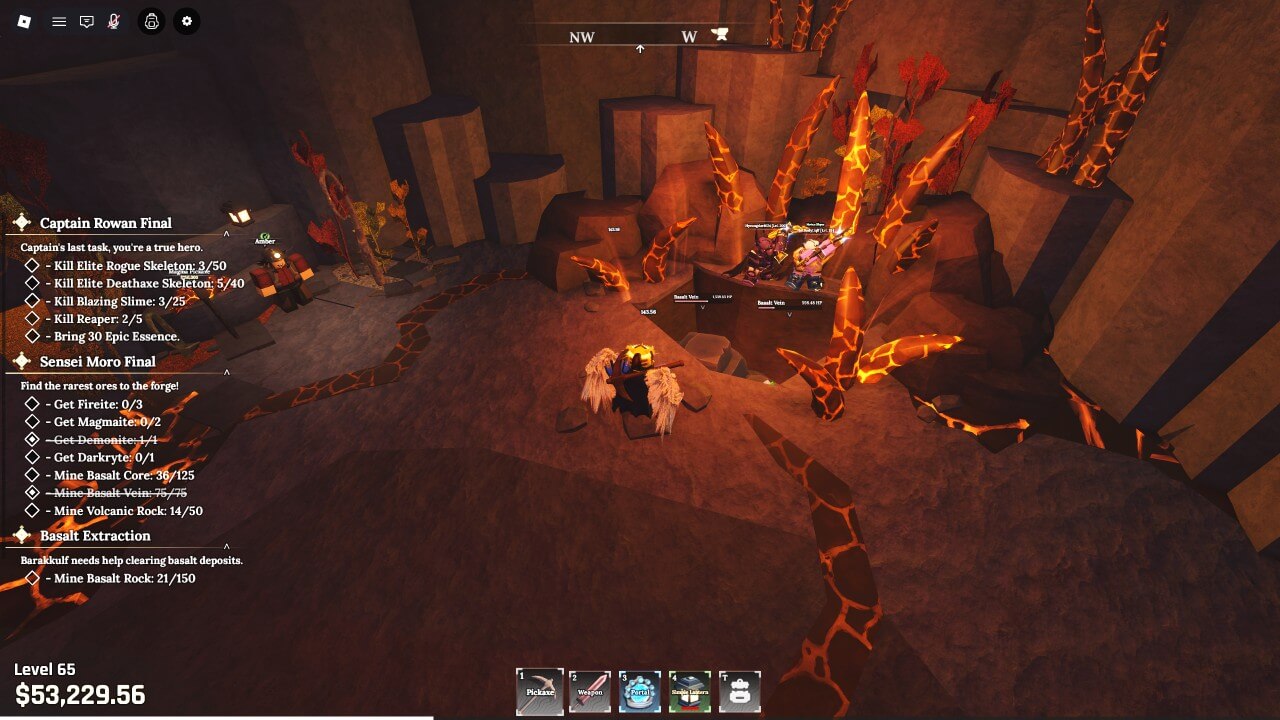 현무암 정맥 채굴 위치