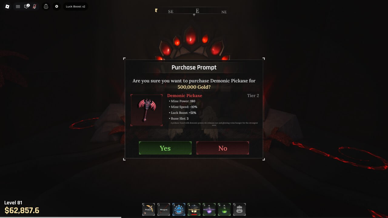 더 포지 악마 곡괭이