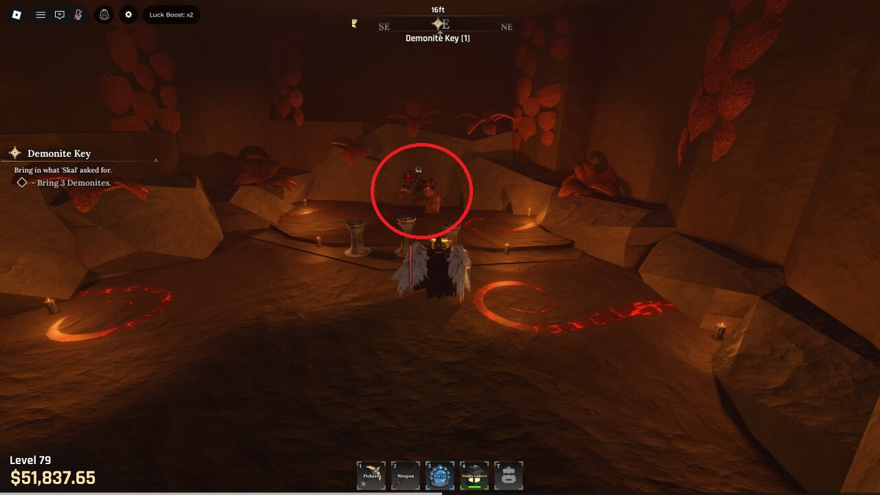 데몬이트 키 퀘스트 위치