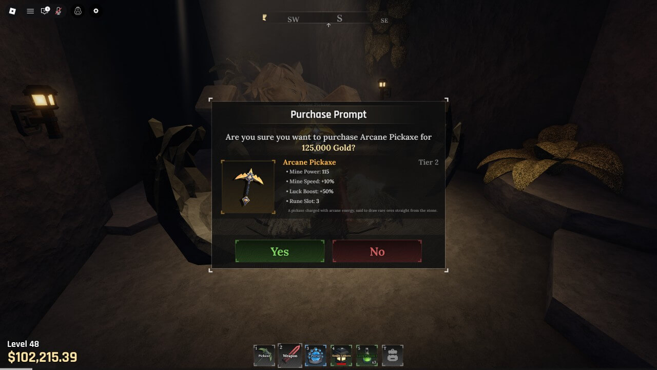 더 포지 아케인 곡괭이