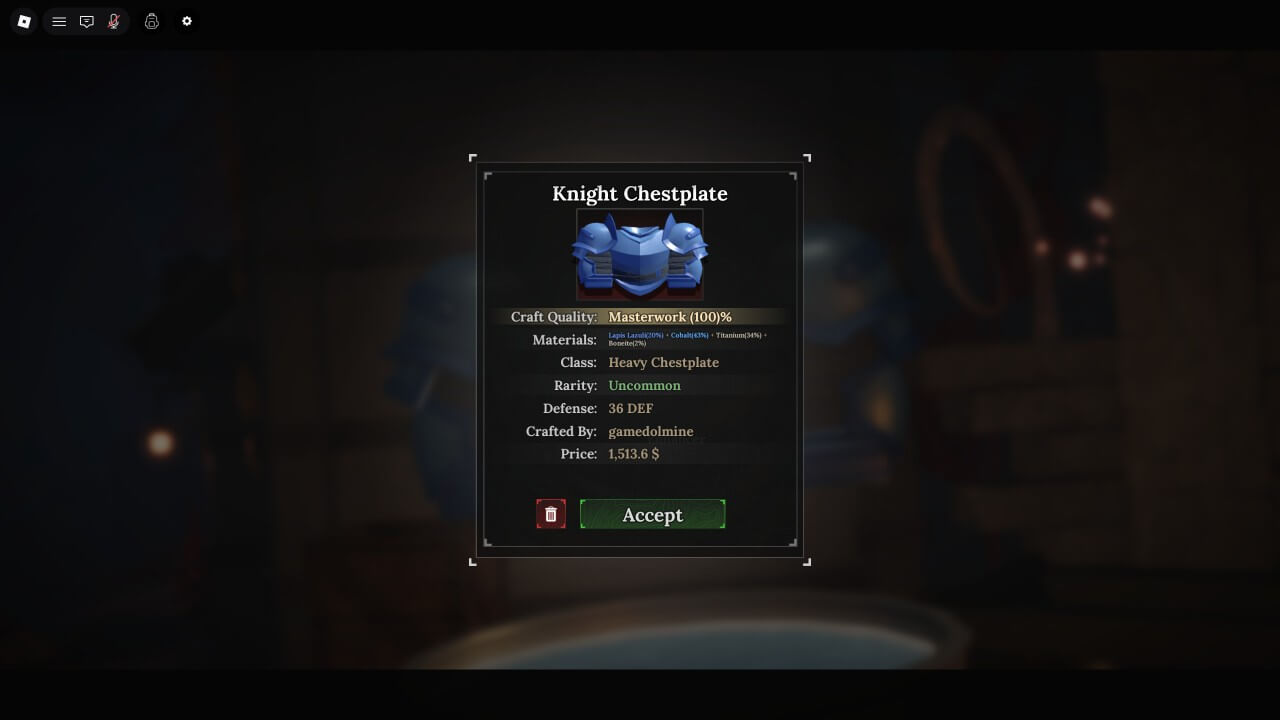 무거운 흉갑 제작