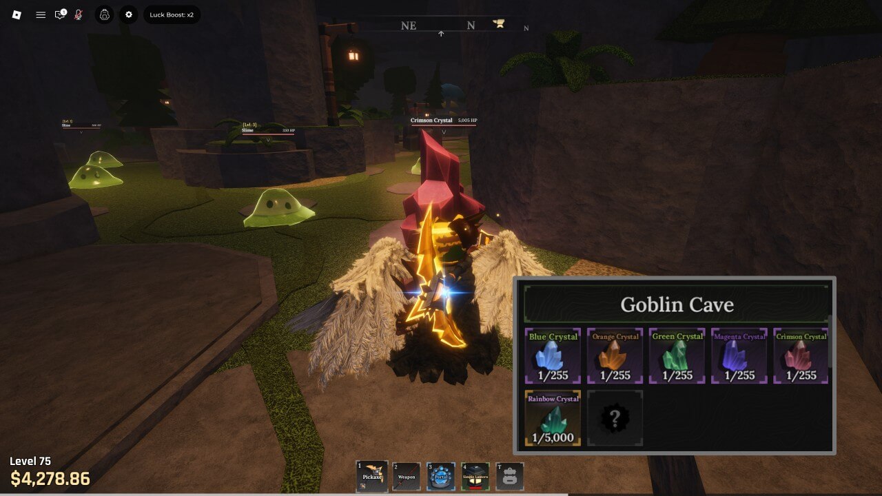 고블린 동굴 크리스탈 광석