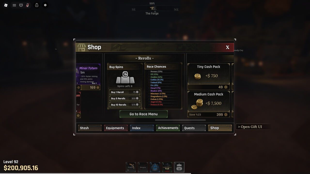 種族リロールの入手方法