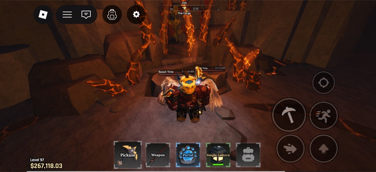 더 포지 모바일 플레이 화면